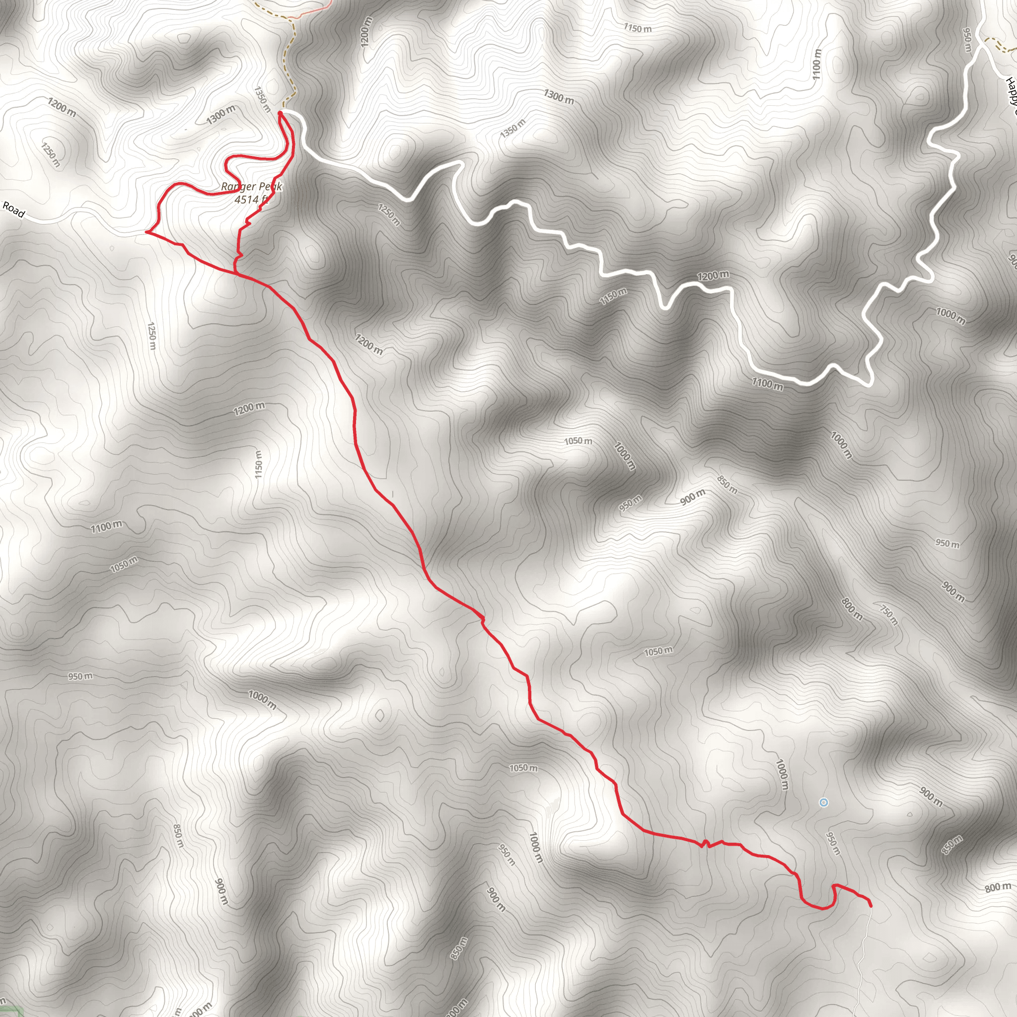 Ranger Peak mobile static map