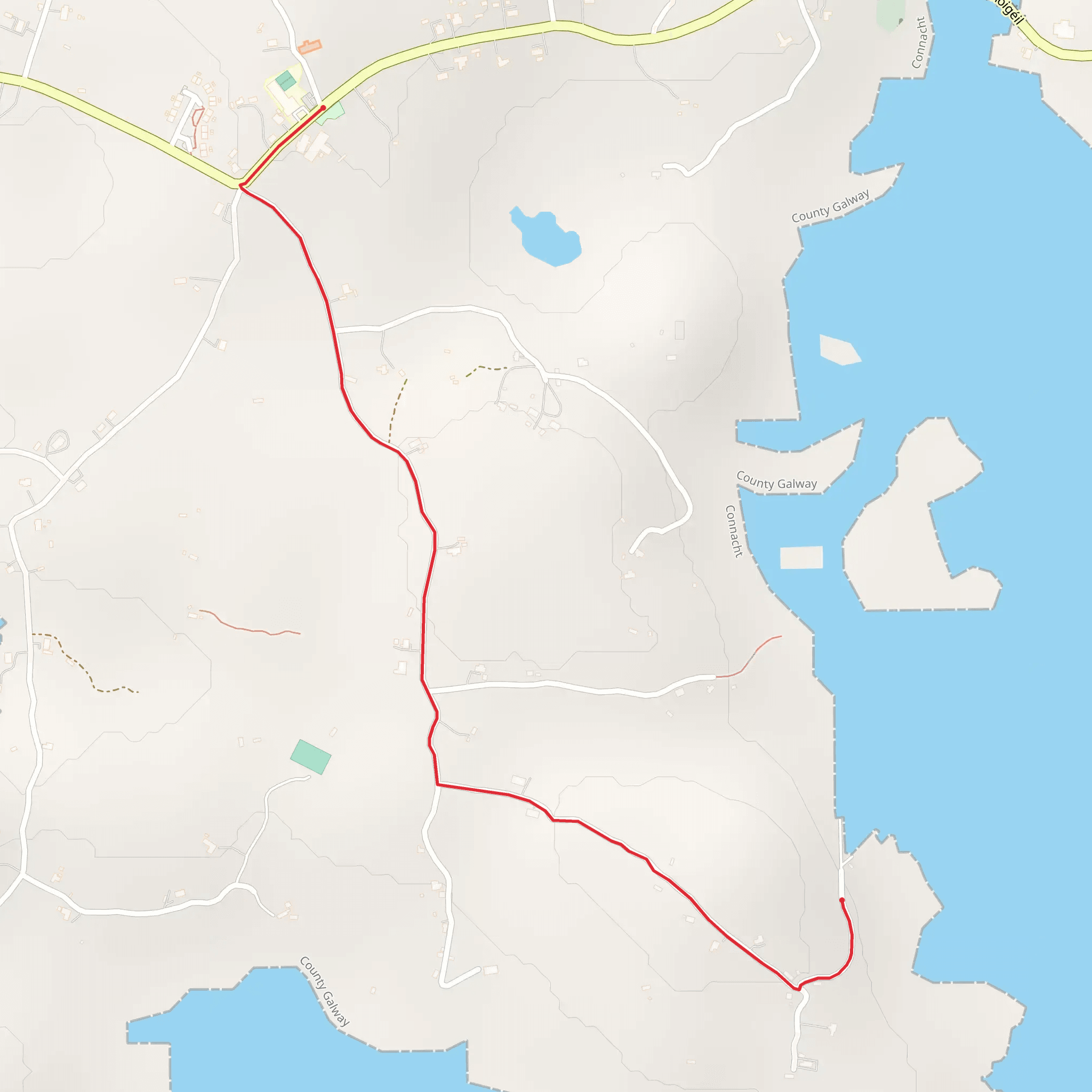 Bealach Siuloidi Leitir Meallain - Red Trail Ard Pier mobile static map