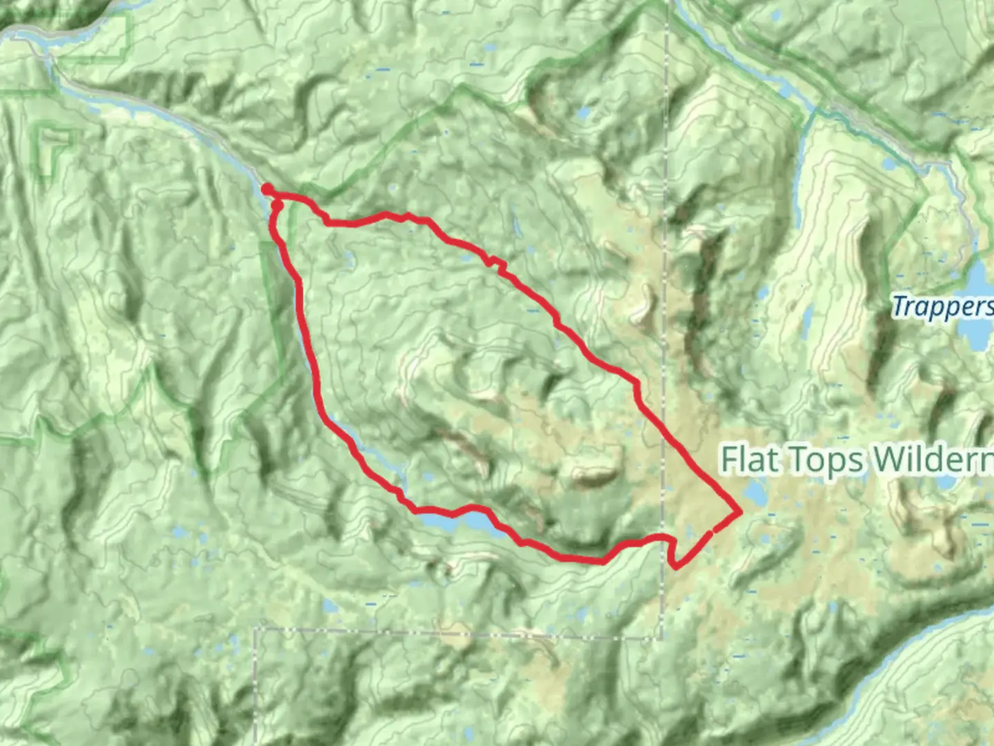 An image depicting the trail Marvine Loop and its surrounding area.