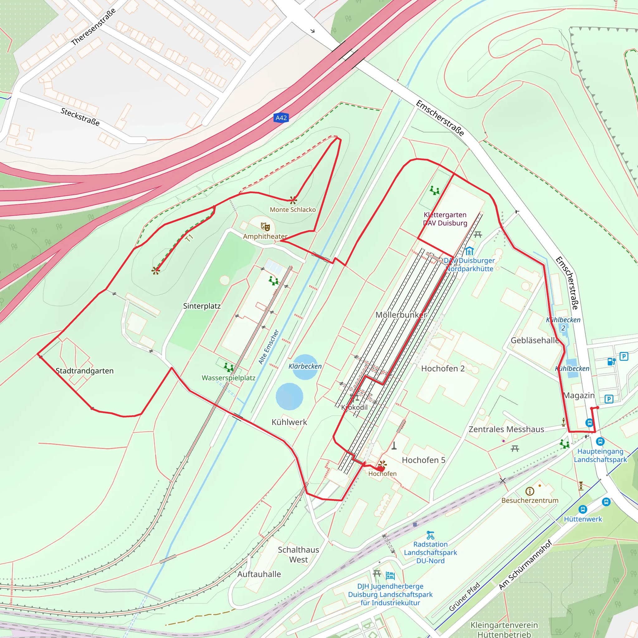 Monte Schlacko and Hochofen Loop mobile static map