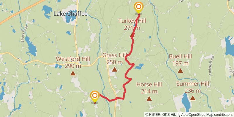 Nipmuck Trail stage 2 Map