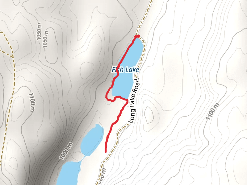 Fish Lake Trail mobile static map