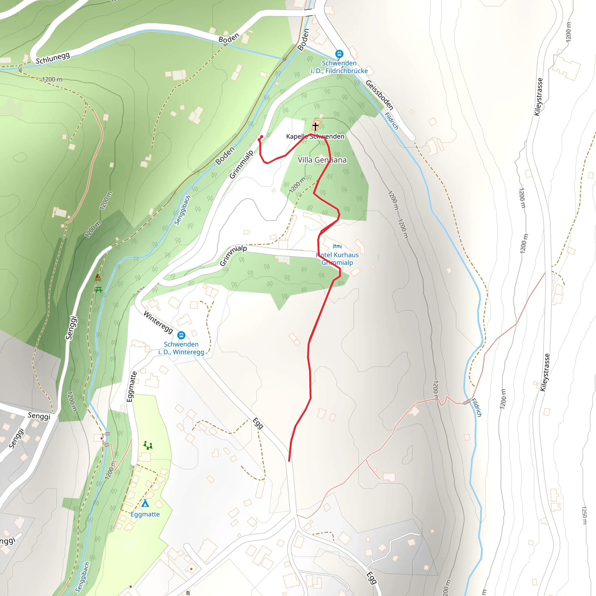 Büchsewäg - Grimmialp mobile static map