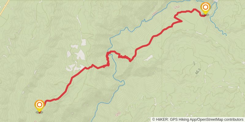 Western States Endurance Run Trail stage 5 Map