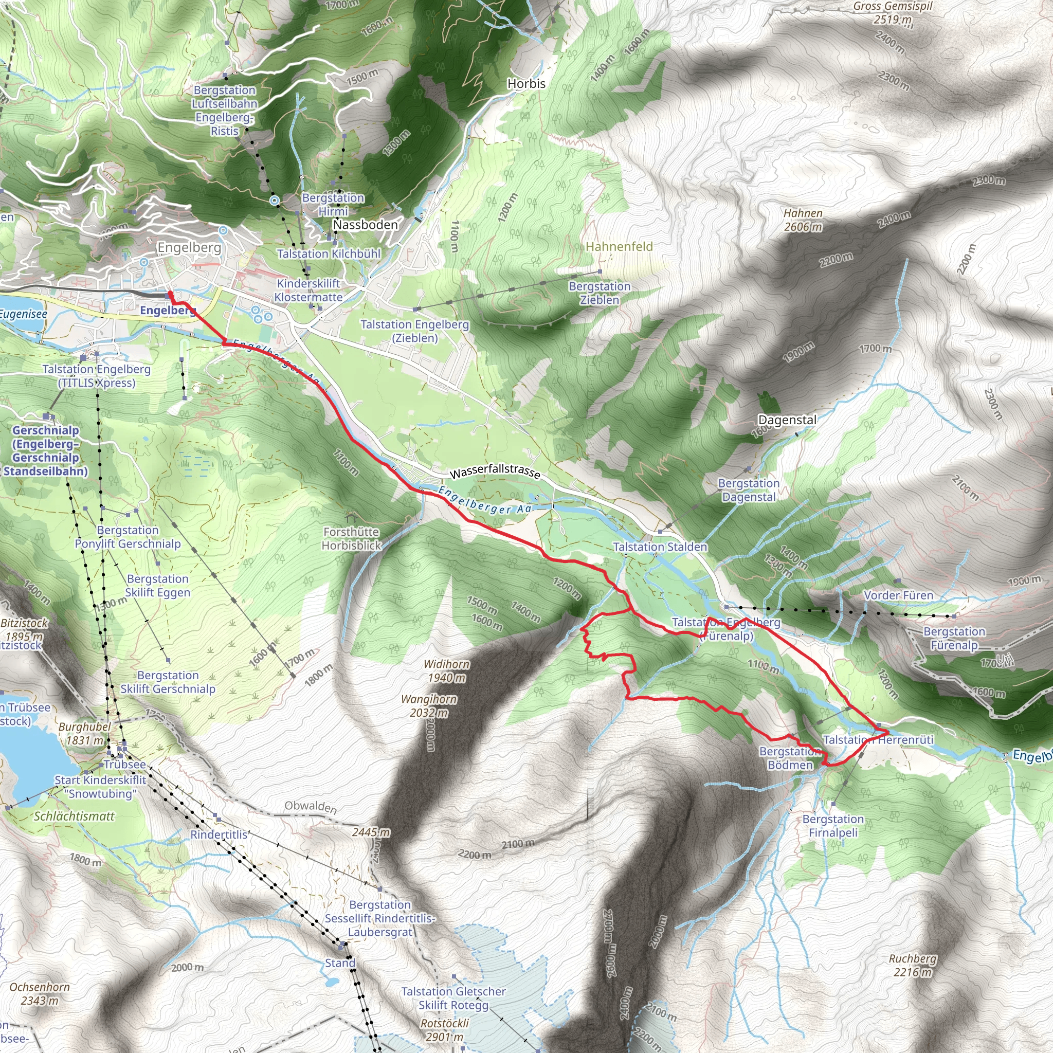 Hohfadweg mobile static map