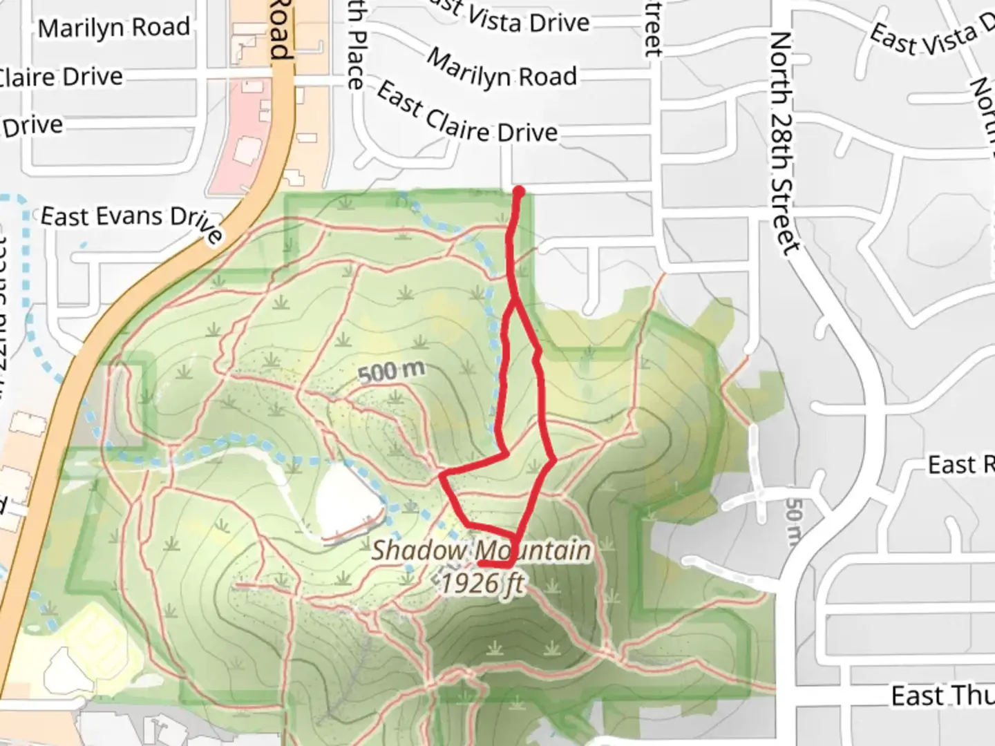 An image depicting the trail Shadow Mountain Loop and its surrounding area.