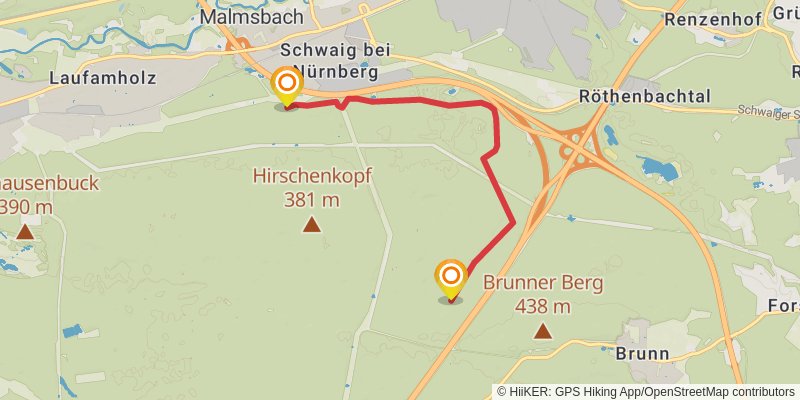 Fränkischer Dünenweg alt 3 Map