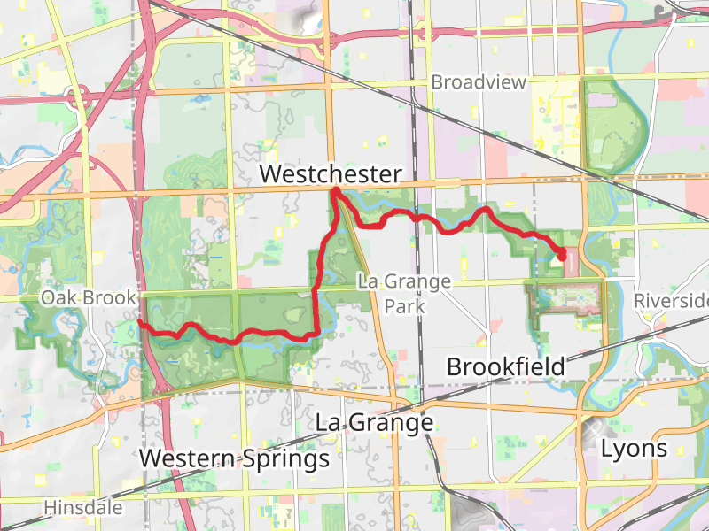 Salt Creek Greenway Red Paved Trail