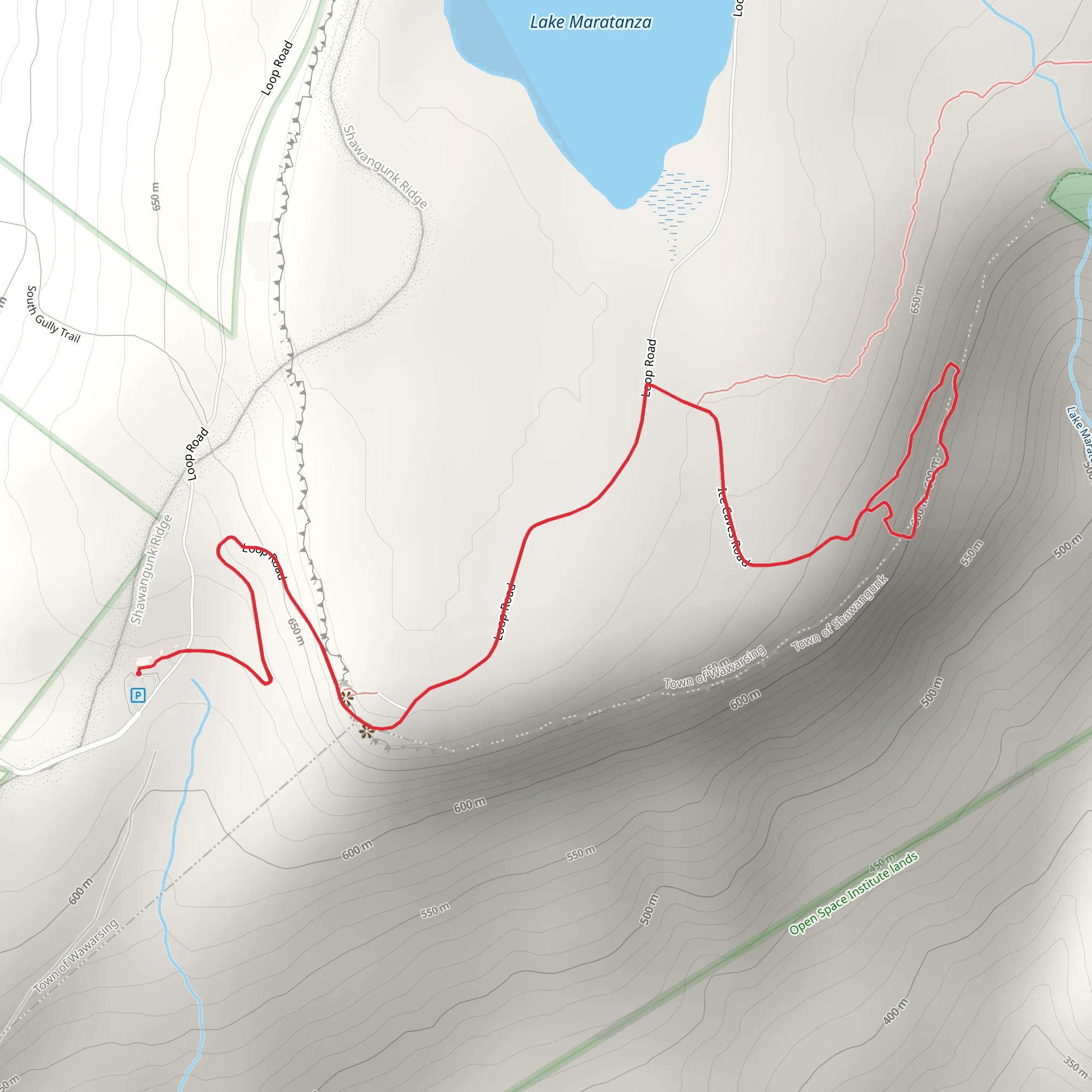 Ice Cave Loop mobile static map