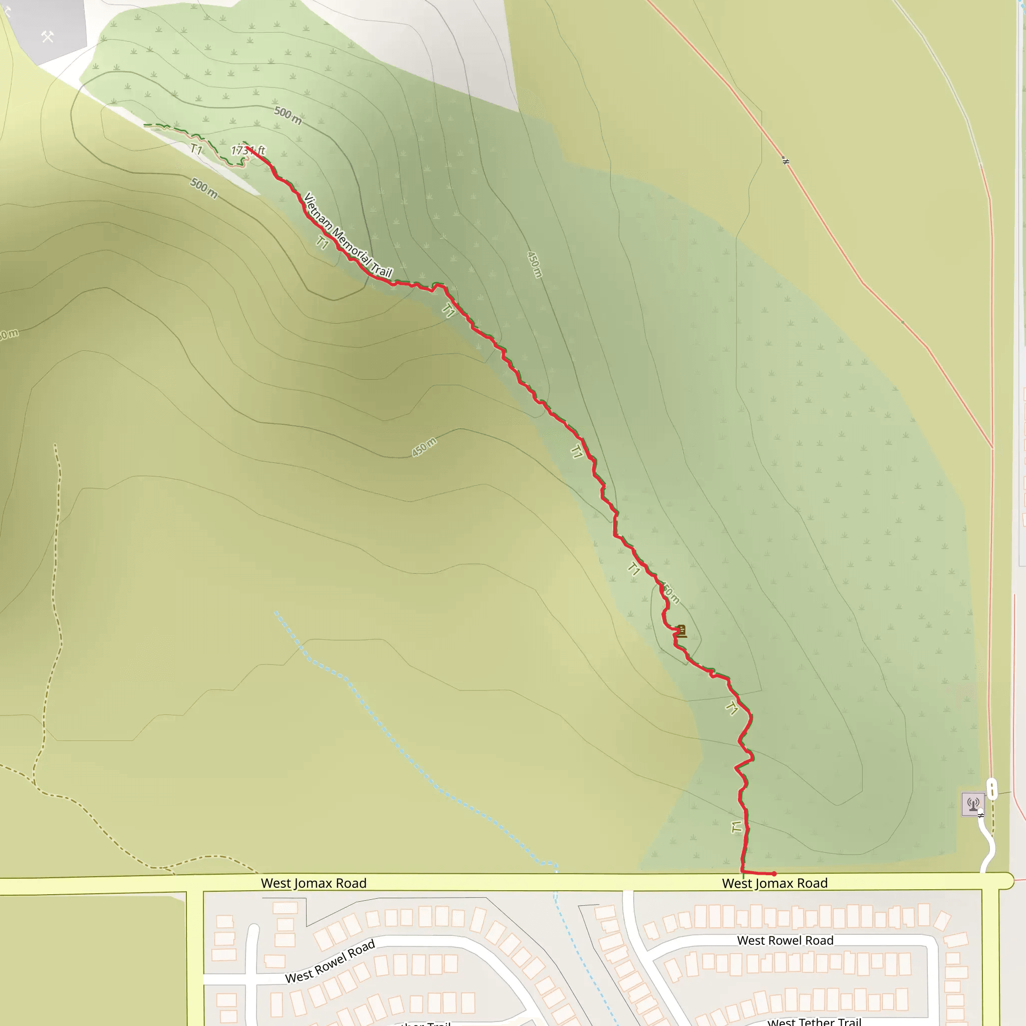 Vietnam Memorial Trail mobile static map