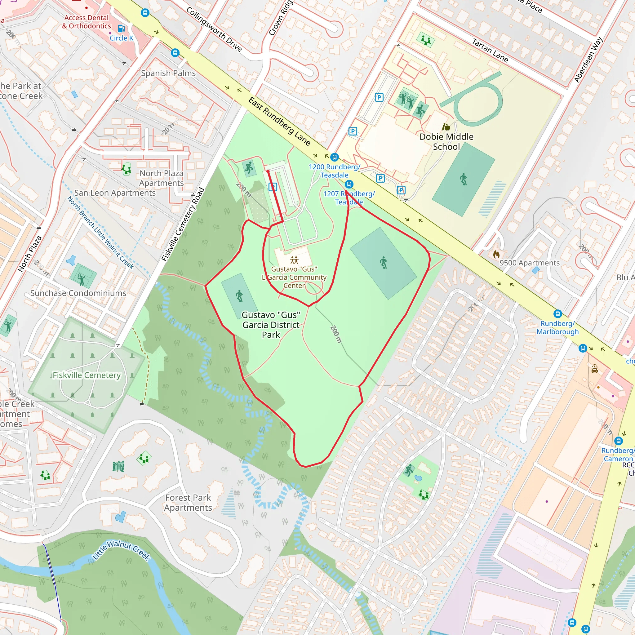 Gustavo-Gus-Garcia District Park Loop mobile static map