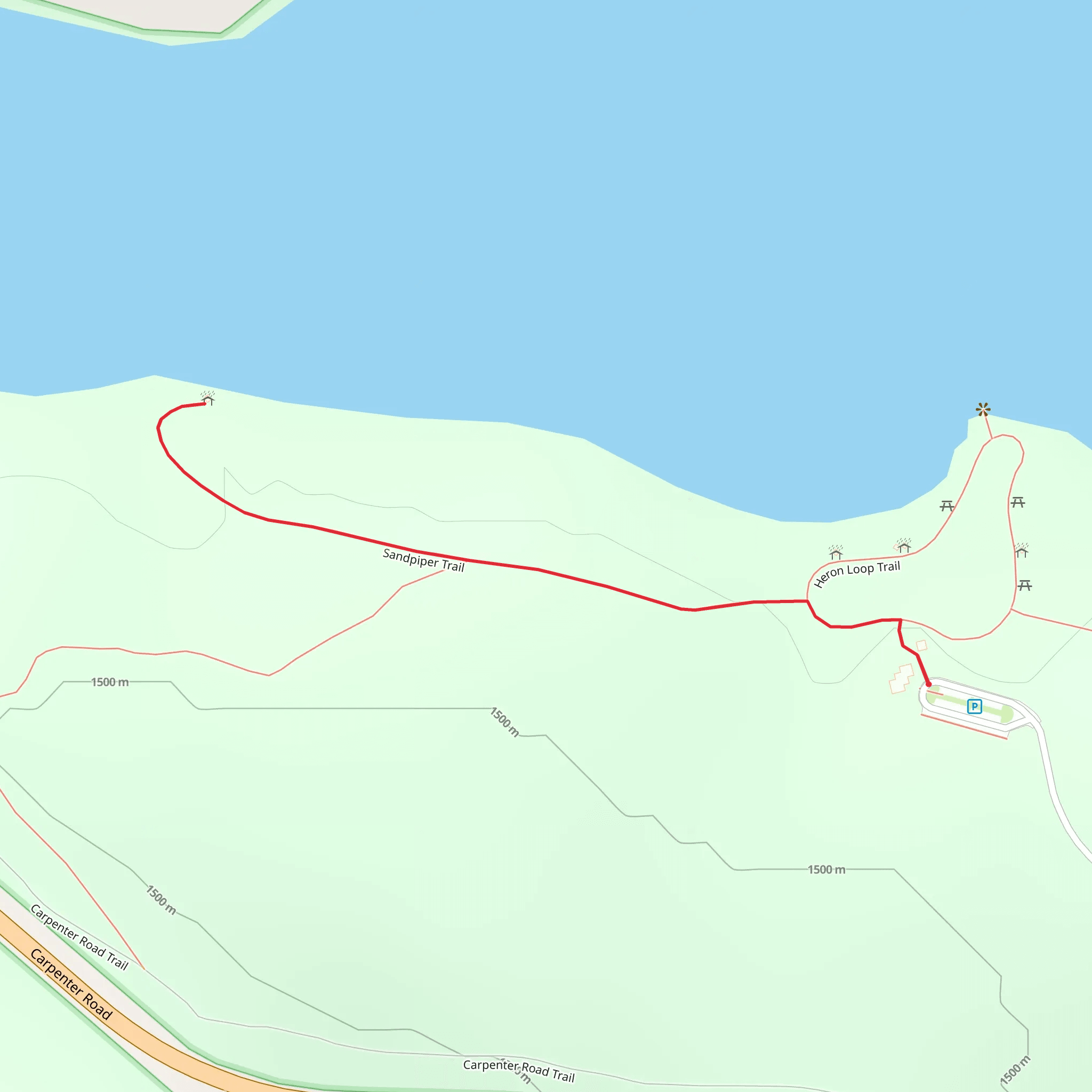 Sandpiper Trail mobile static map