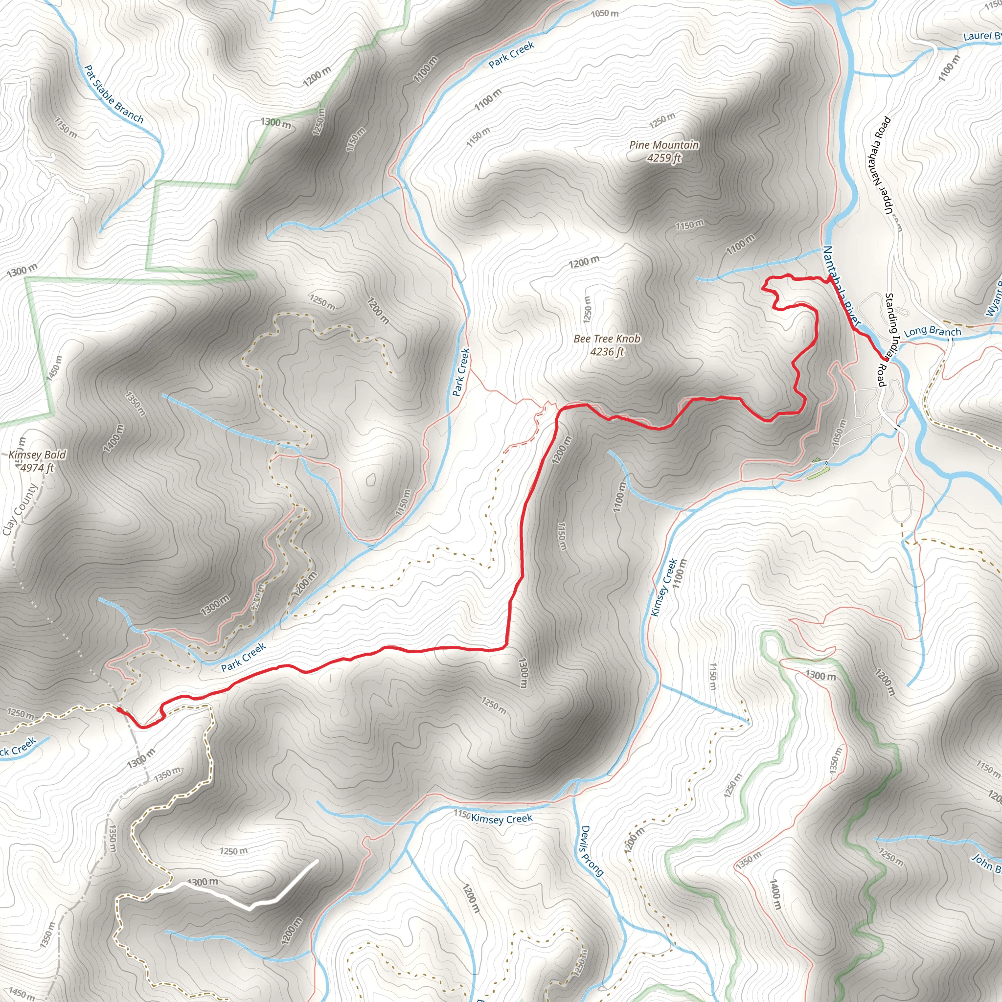 Park Ridge Trail mobile static map