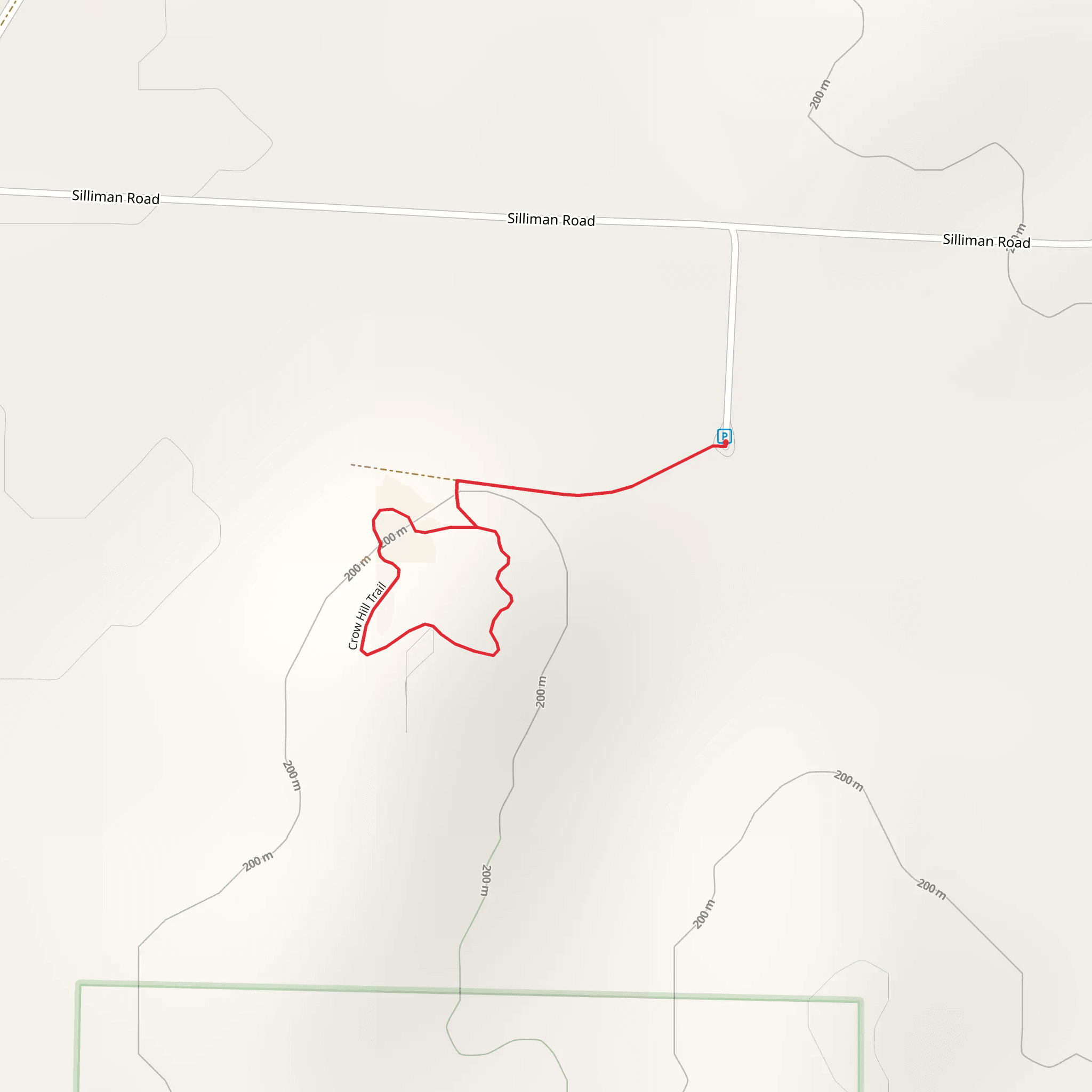 Crow Hill Loop Trail mobile static map