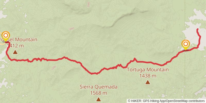 Dodson Trail stage 3 Map