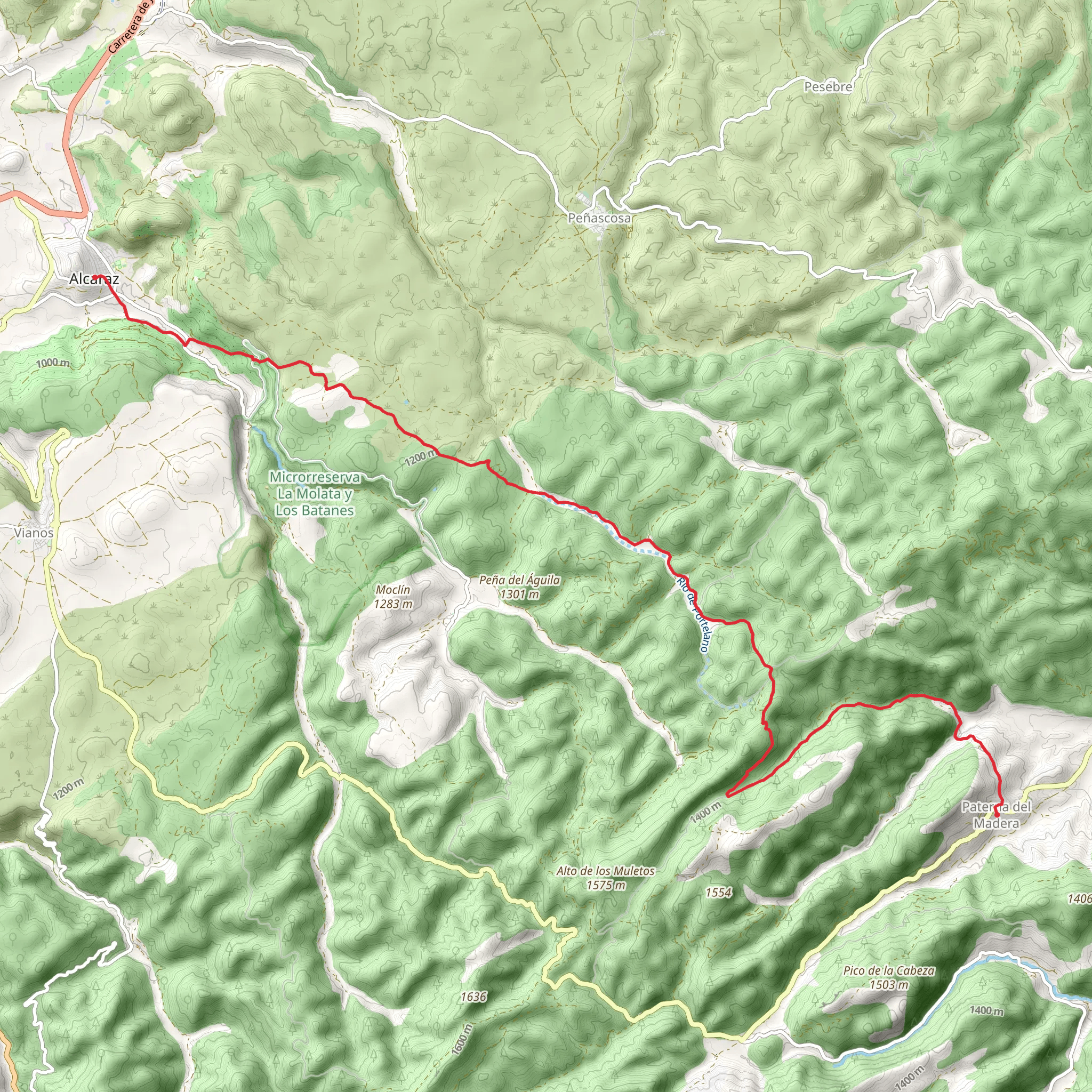 Historical Road Paterna - Almaraz mobile static map