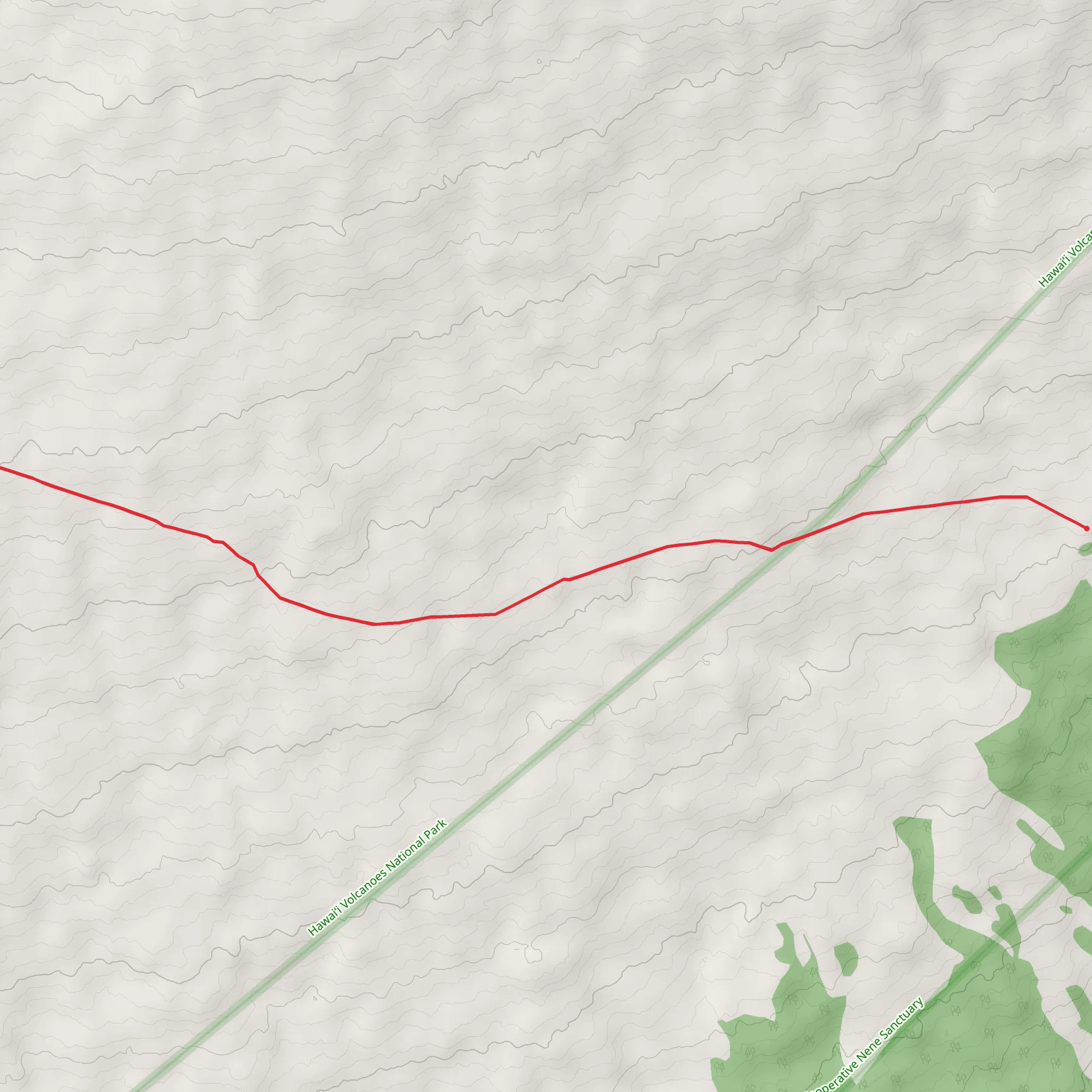 Old Hawaiian Trail mobile static map