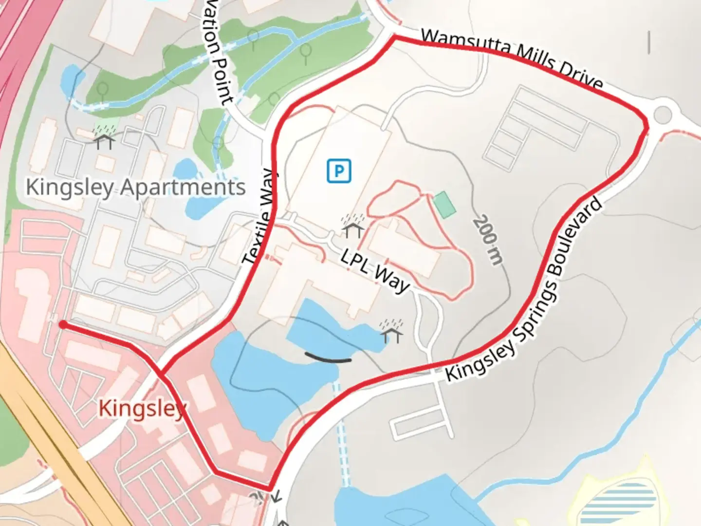 An image depicting the trail Kingsley Lake Loop and its surrounding area.