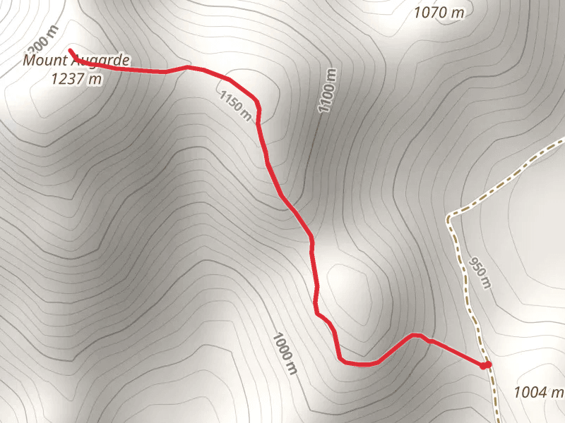 Mt Augarde Track mobile static map