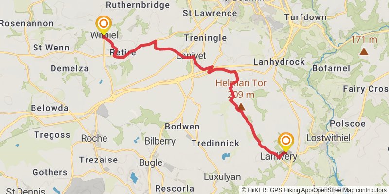 Saints Way stage 2 Map