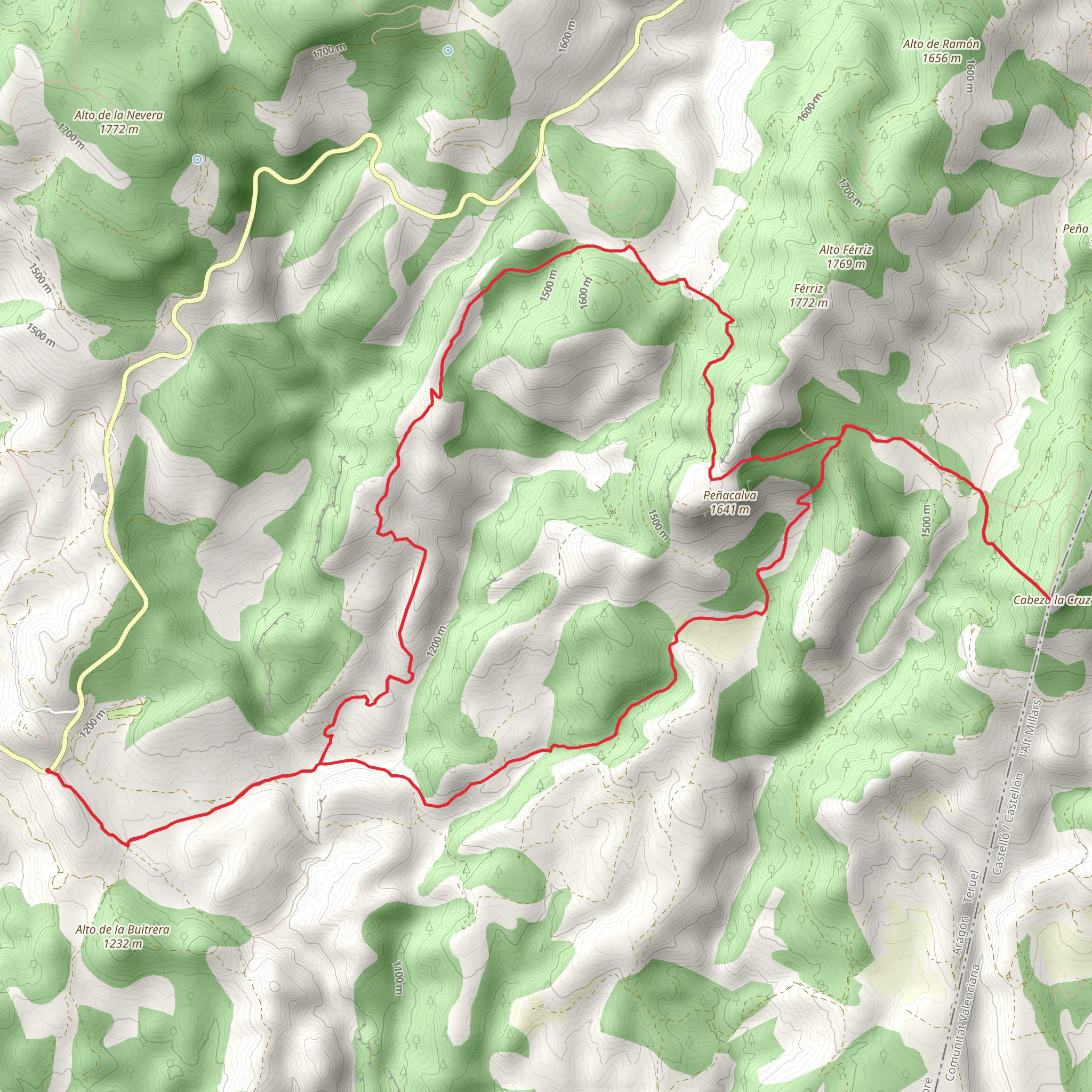 Nogueruelas PR TE 23 mobile static map