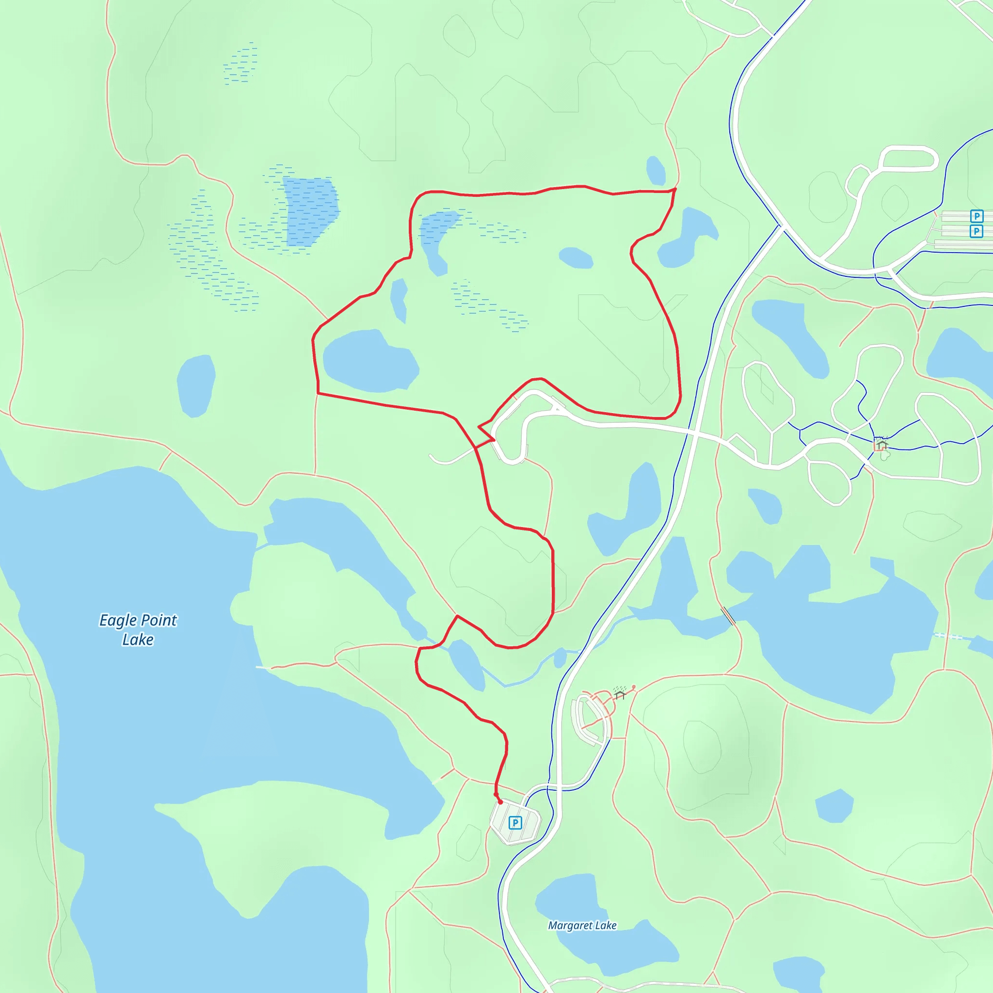 Big Bluestem Loop Trail mobile static map