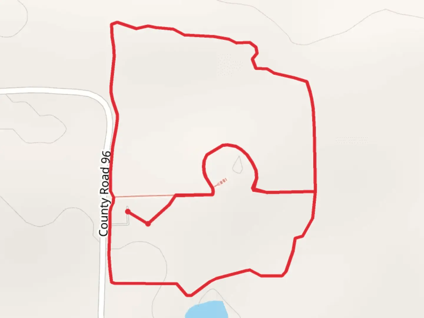 An image depicting the trail Ingomar Mounds Loop and its surrounding area.
