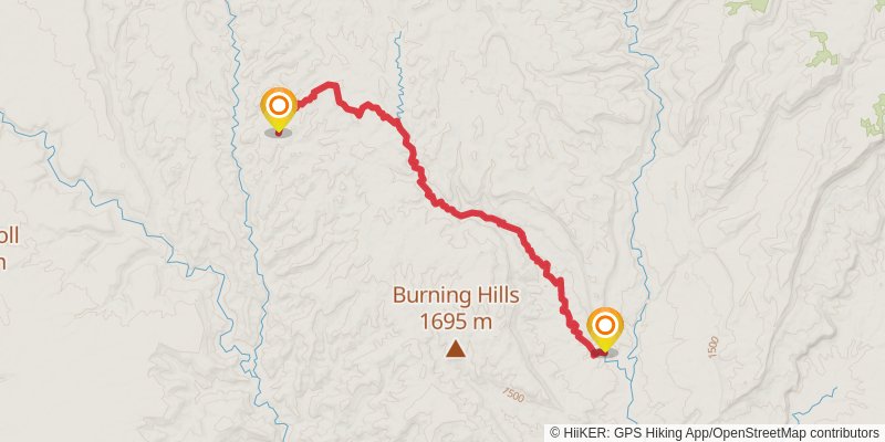 Hayduke Trail stage 31 Map