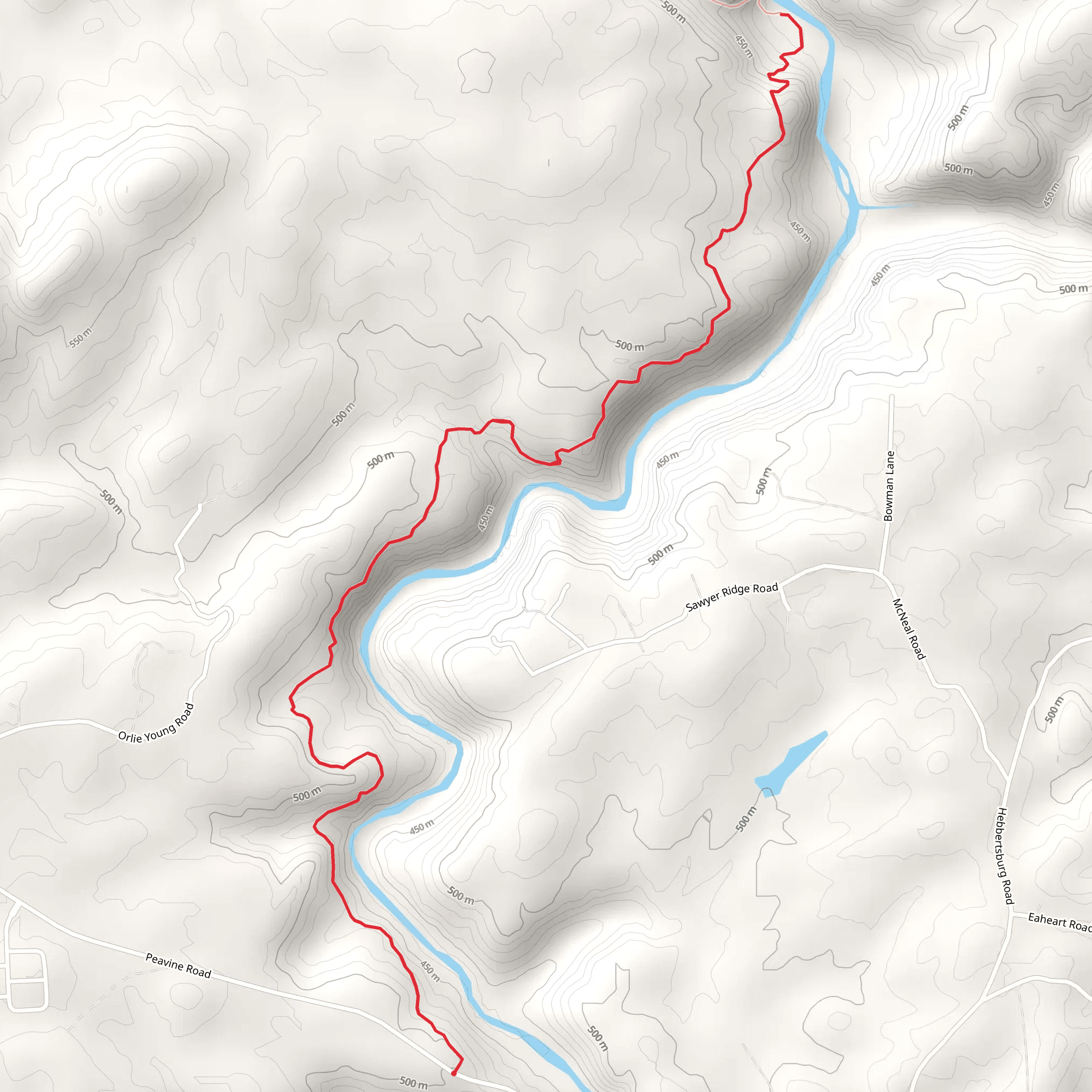 Devil's Breakfast Table Trail mobile static map