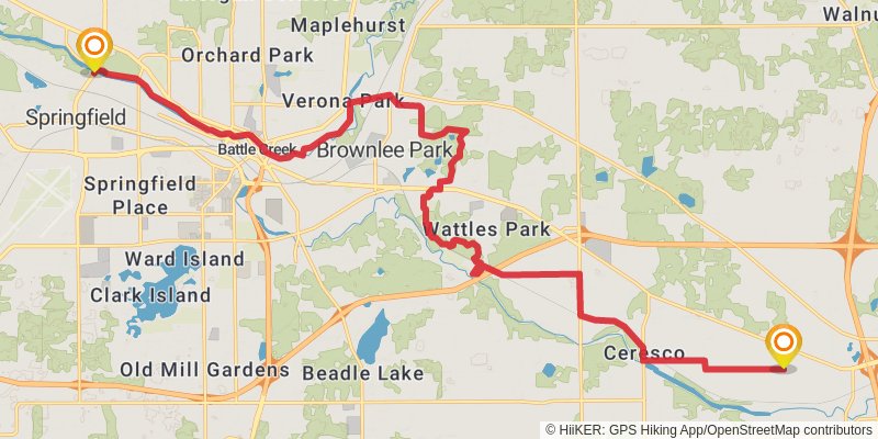 North Country Trail - Michigan Southeast stage 41 Map