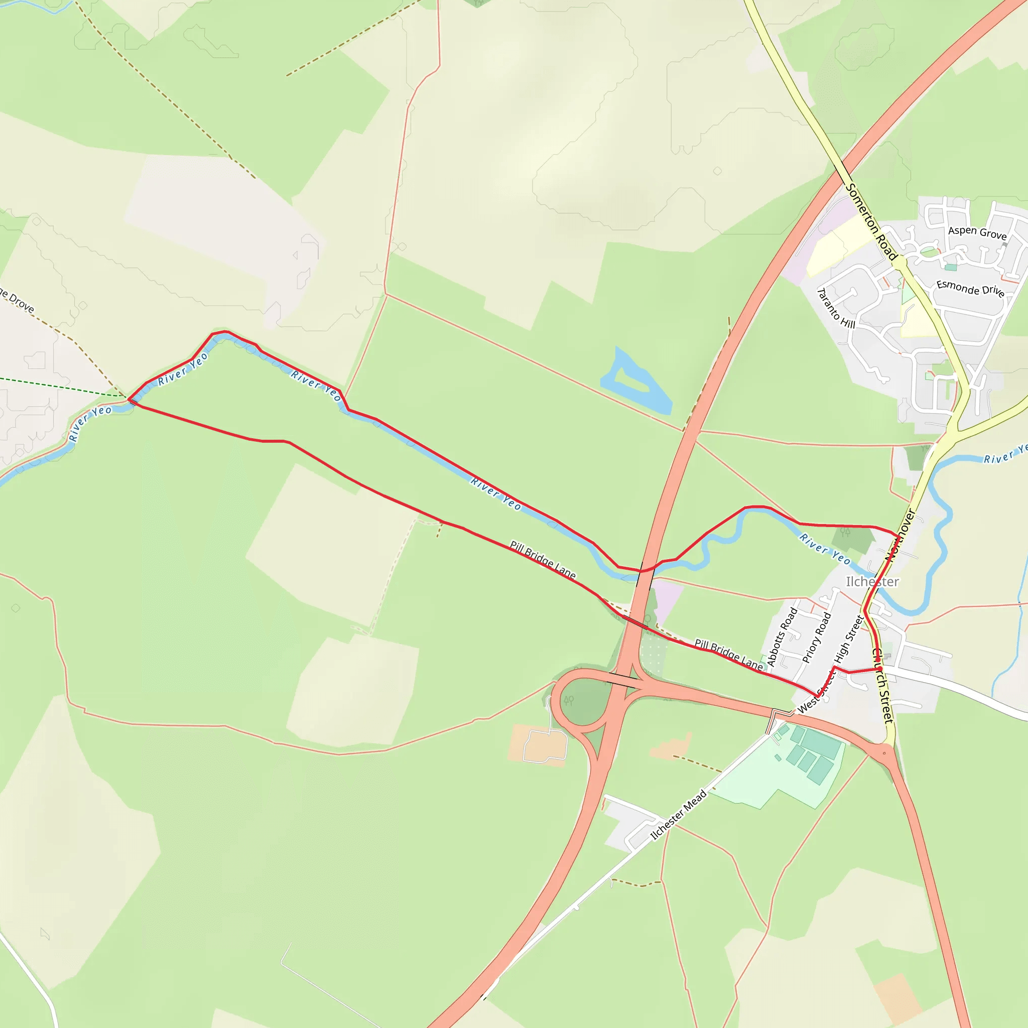 Pill Bridge and Great Yard Loop mobile static map