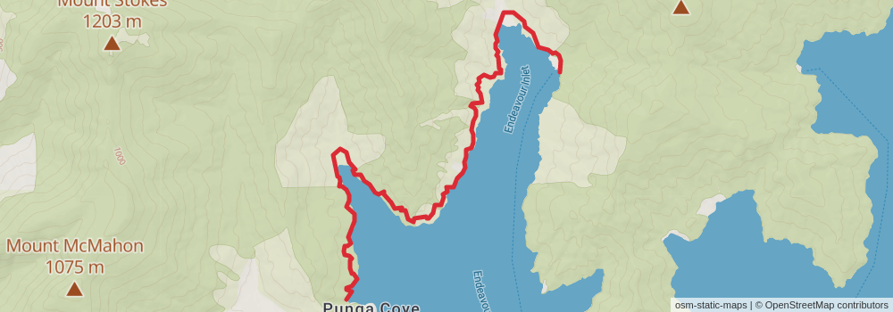 Te Araroa Trail stage 98 Map