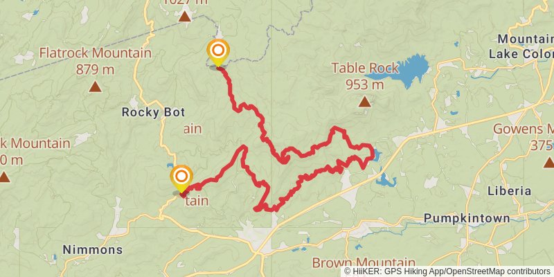 Palmetto Trail spur 1 Map