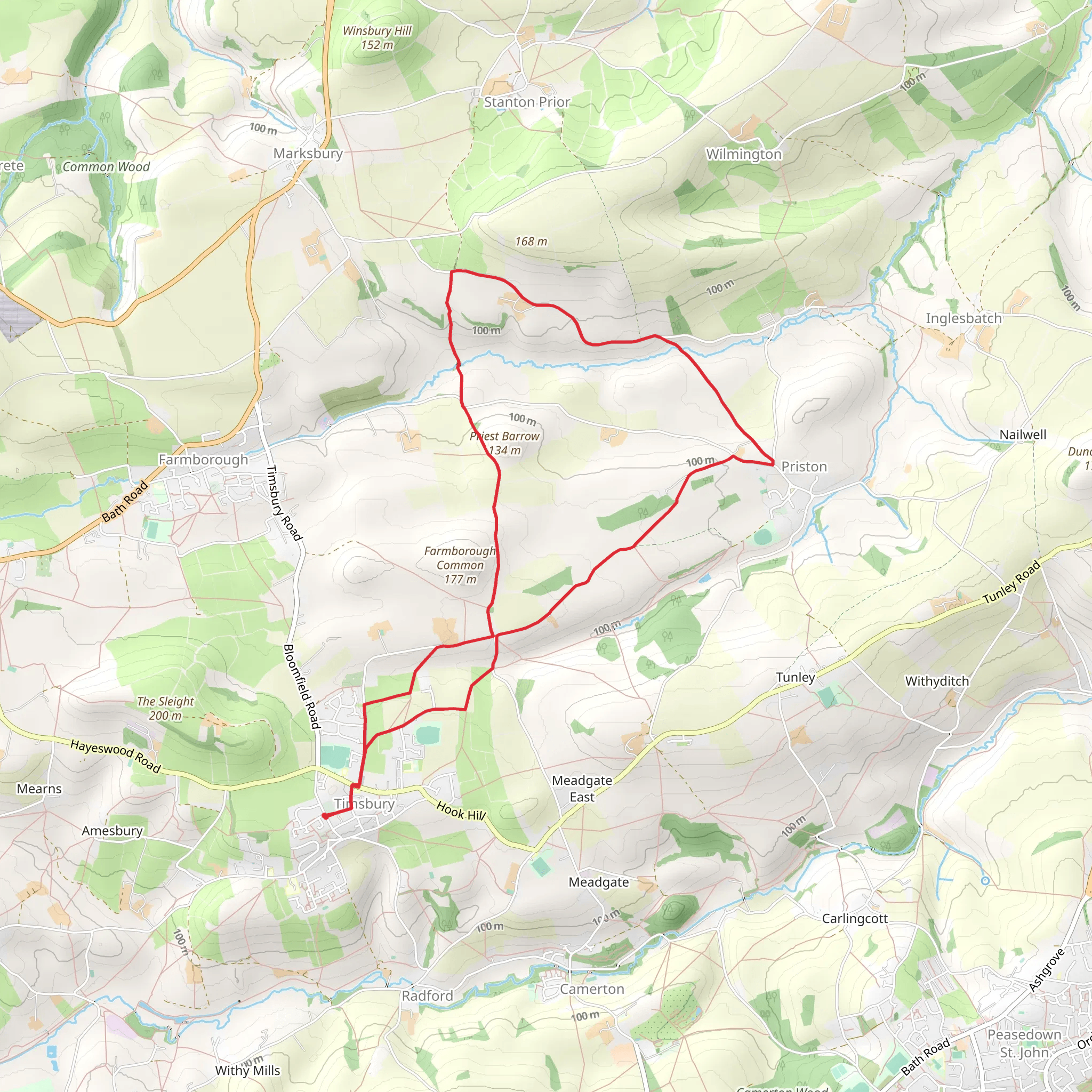 Stanton Prior Circular mobile static map