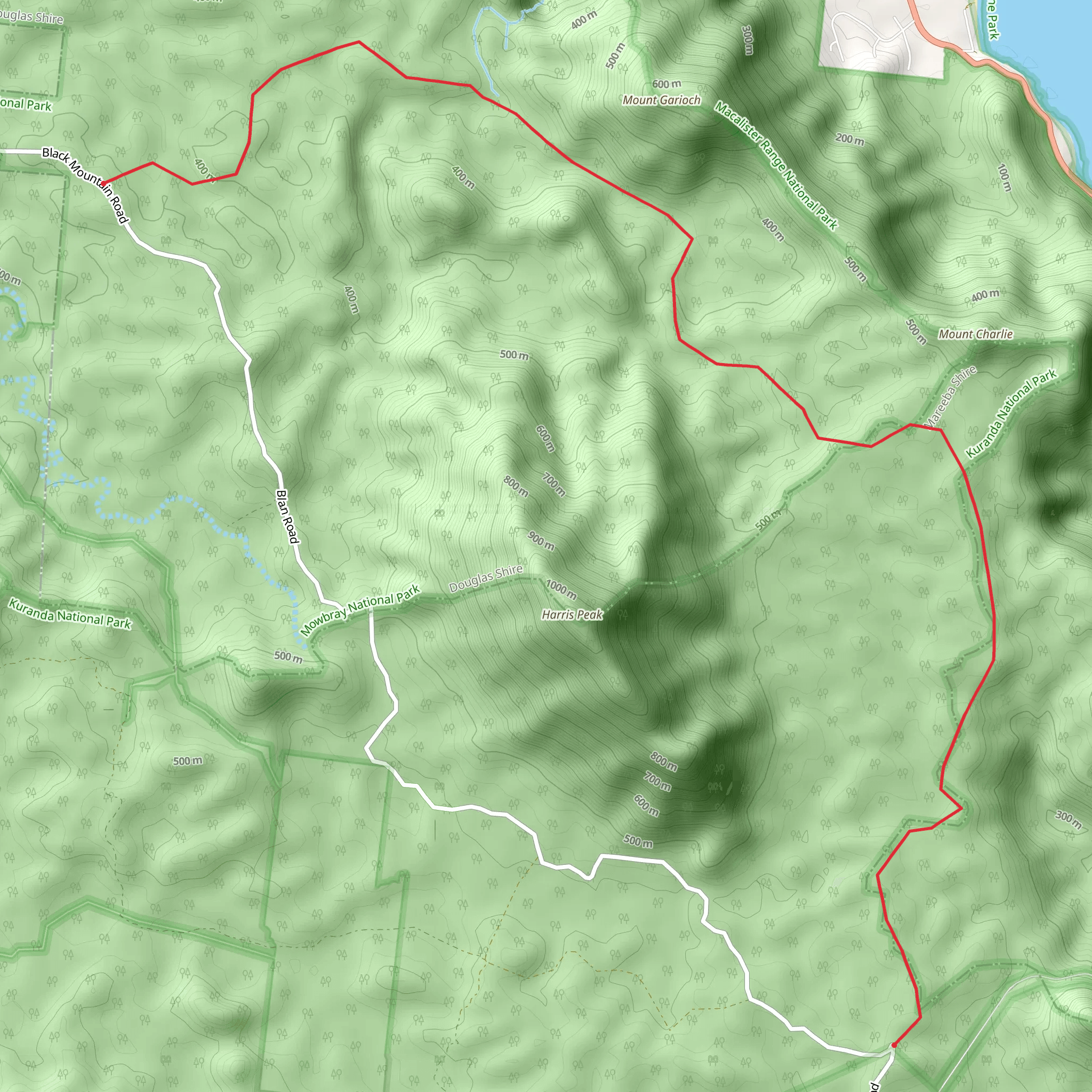 Twin Bridges Track mobile static map