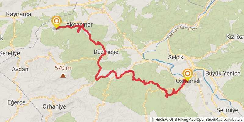 Sufi Trail stage 9 Map
