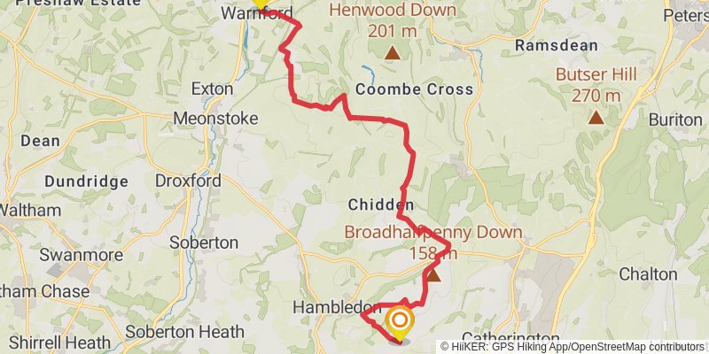 Monarch's Way stage 42 Map