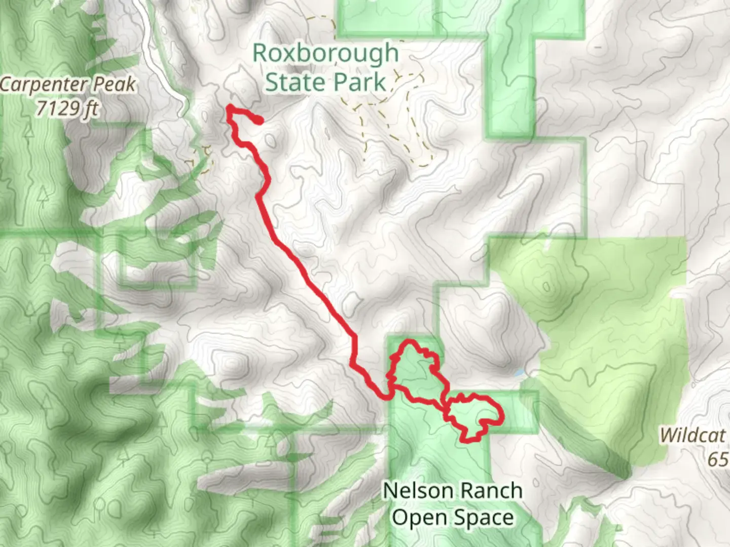 An image depicting the trail Swallowtail Loop via Willow Creek Trail and its surrounding area.