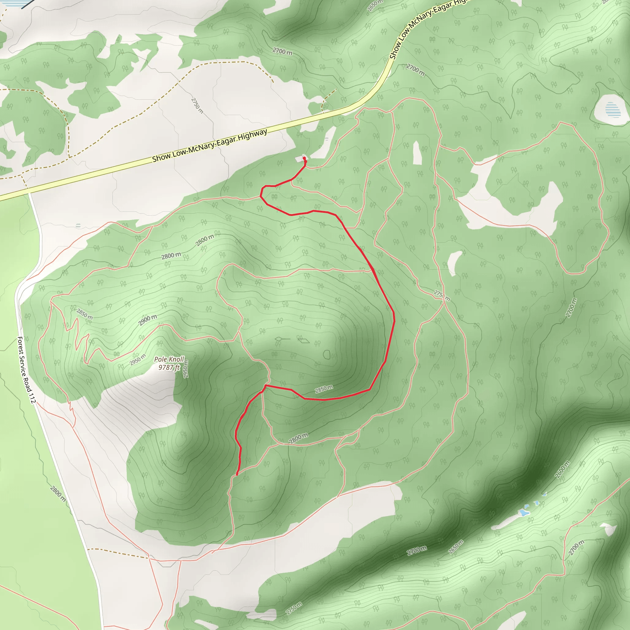 Elk Trail mobile static map