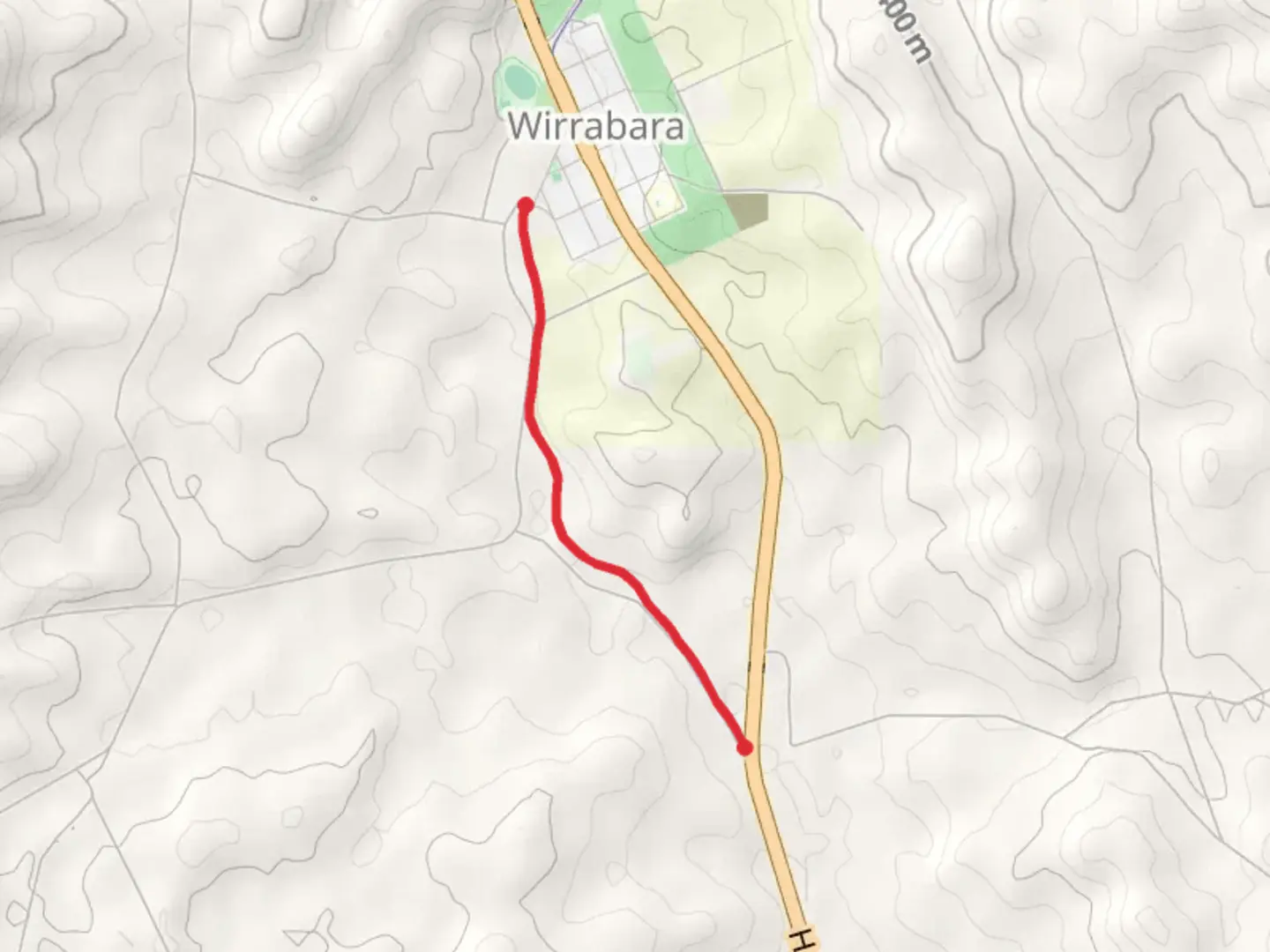 An image depicting the trail Rocky River Rail Trail - Wirrabara and its surrounding area.