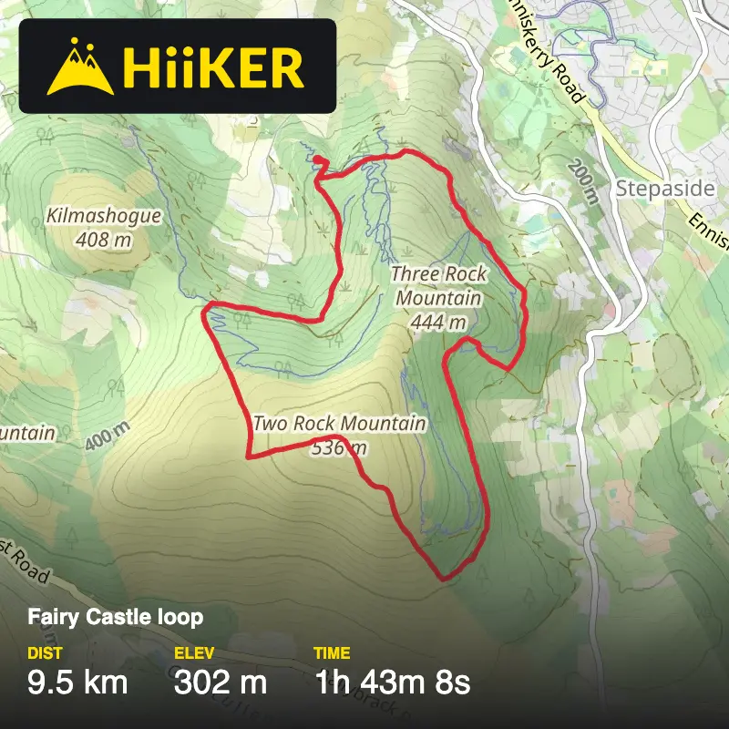 A map preview of the recording Fairy Castle loop.