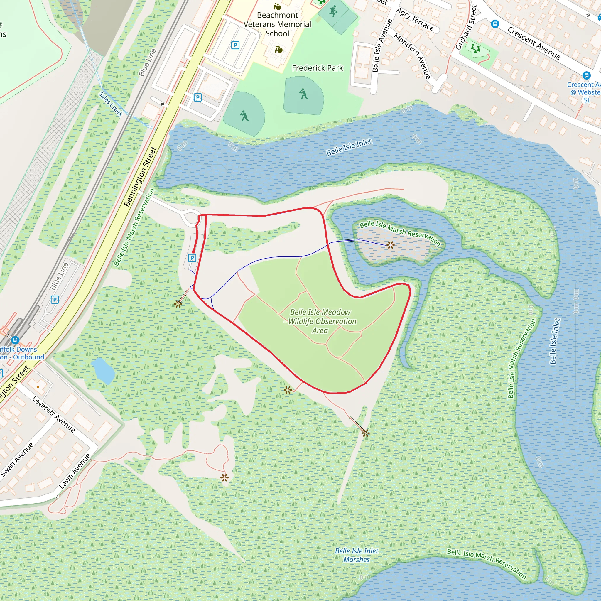 Belle Isle Inlet Loop mobile static map