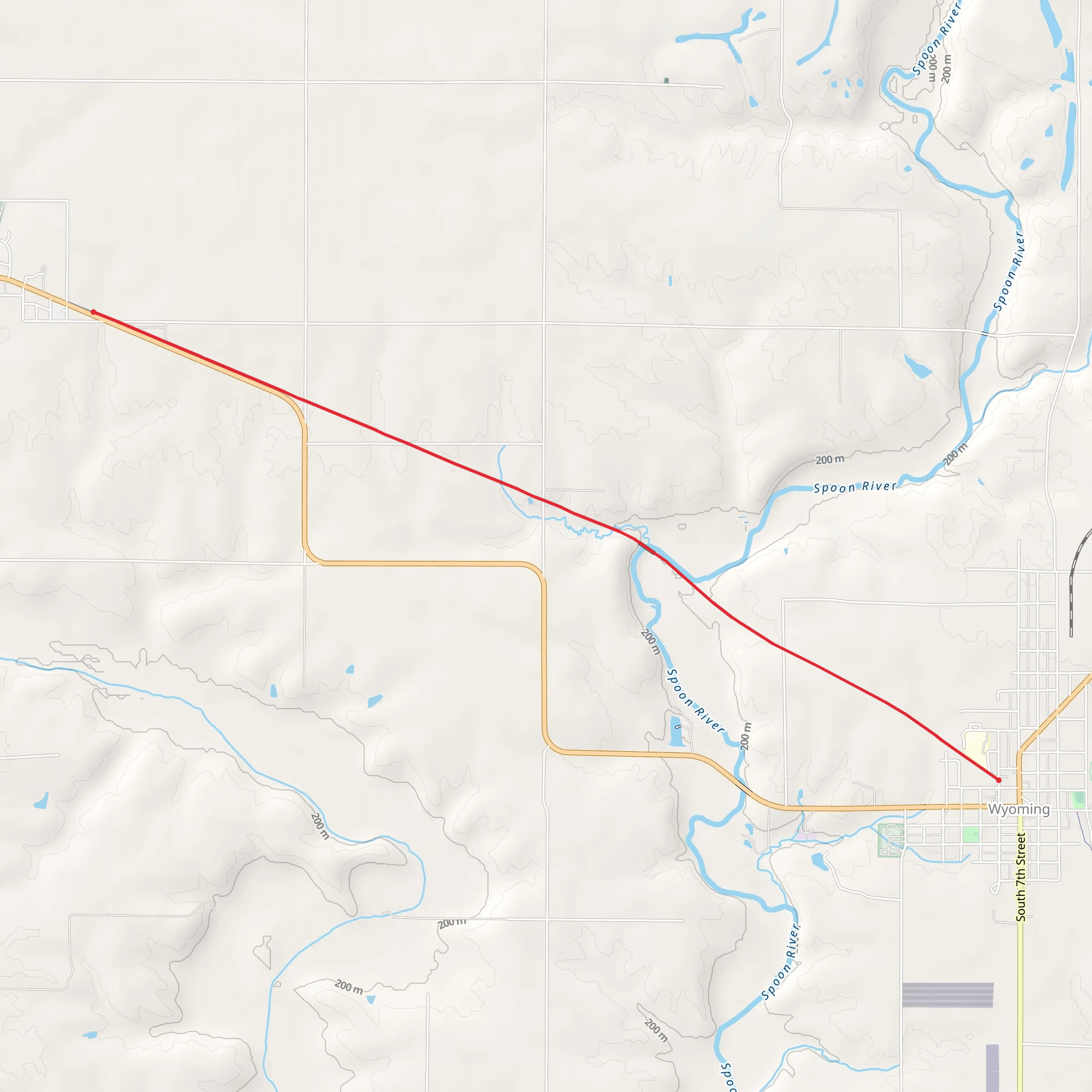 Rock Island Trail - Wyoming mobile static map