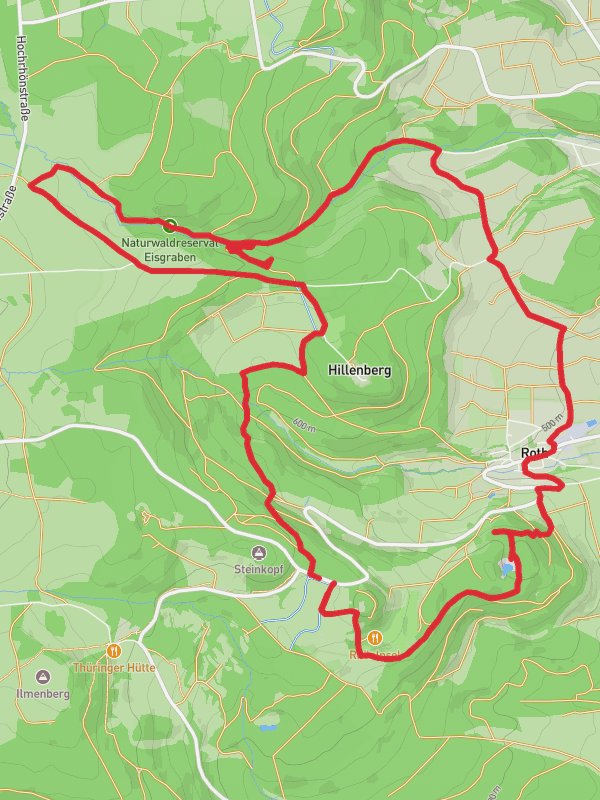 Berggasthof, NSG Naturwaldreservat SchloIßberg, Frauenhohle and Silbersee Loop