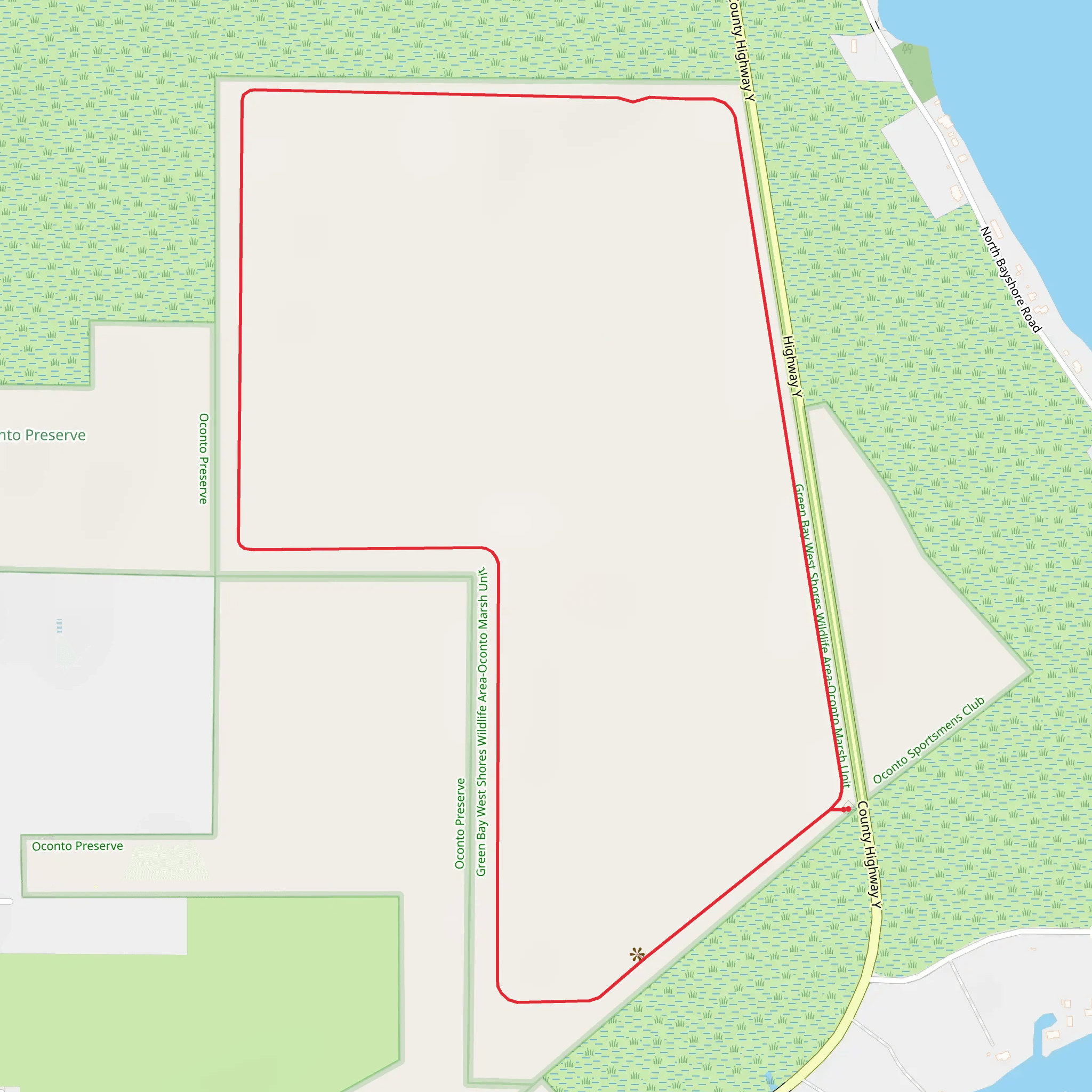 Labbies Slough Loop mobile static map