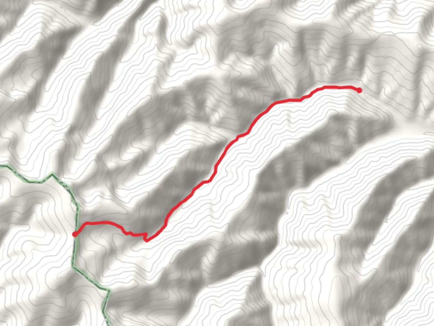 An image depicting the trail Gilt Edge Creek Trail and its surrounding area.