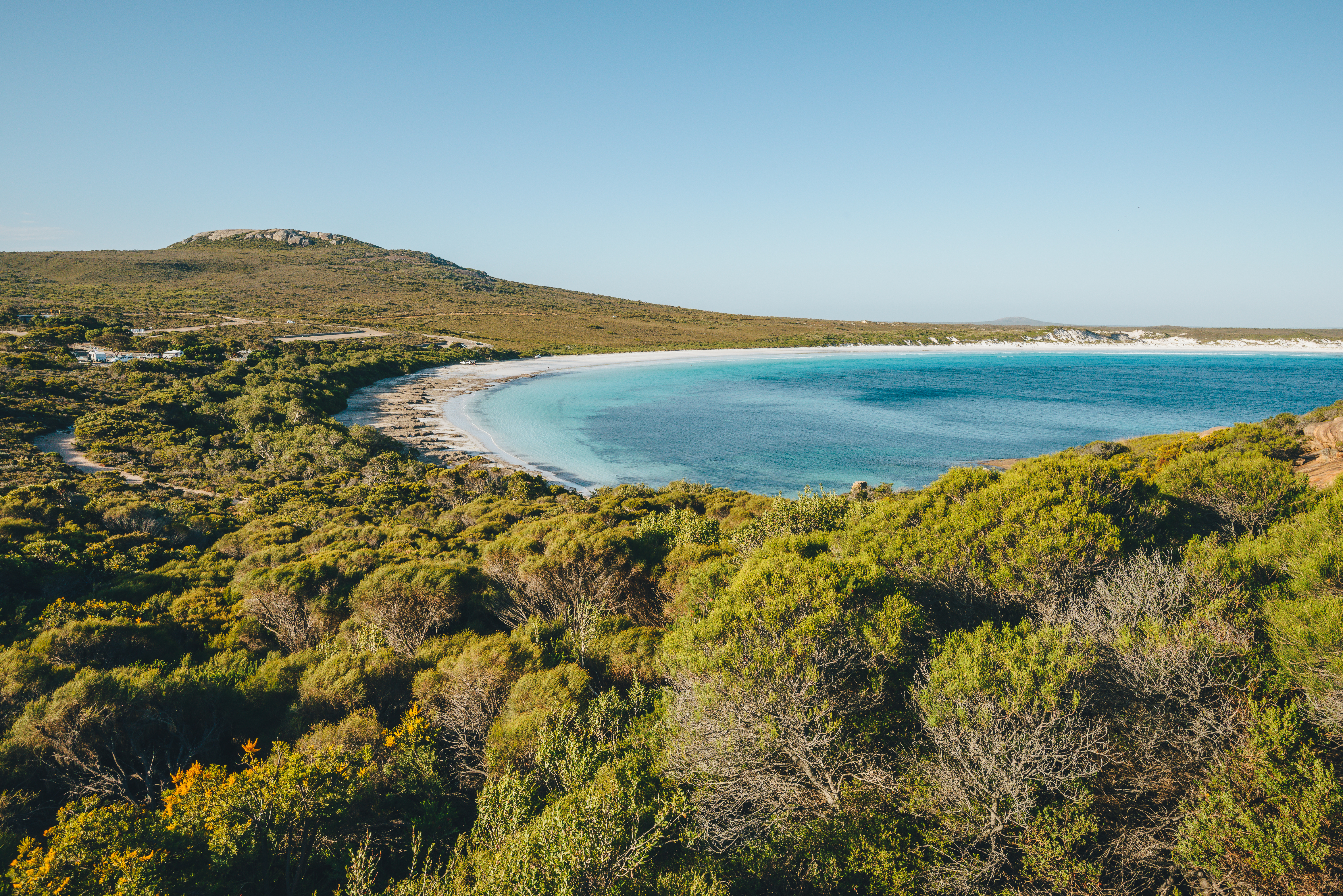 An image depicting the trail Cape Le Grand National Park and its surrounding area.