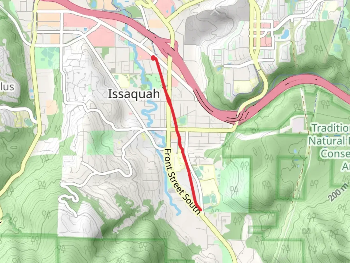 An image depicting the trail Rainier Trail and its surrounding area.
