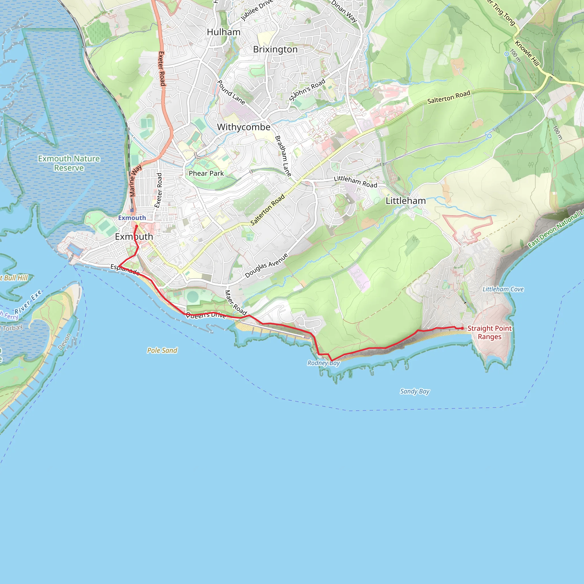 Devon Cliffs - Exmouth Walk mobile static map