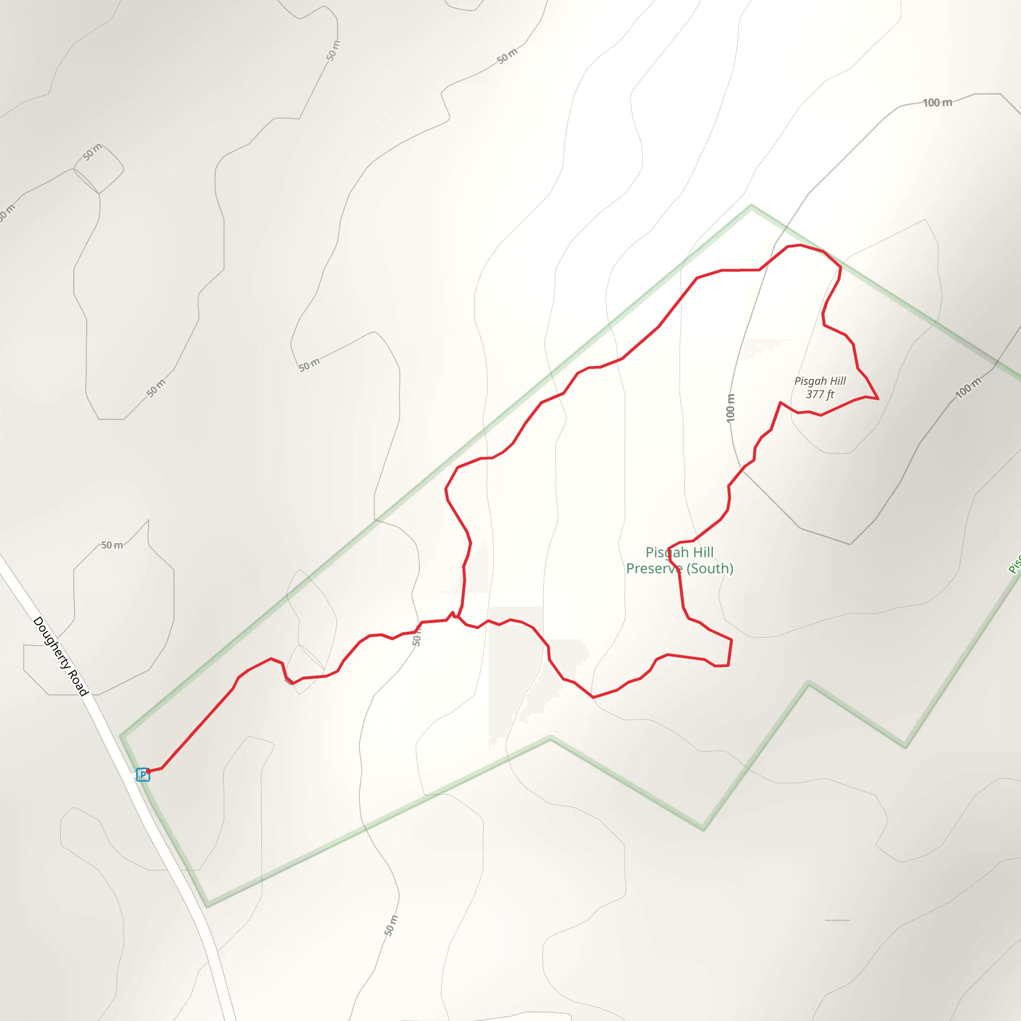 Pisgah Hill Loop mobile static map